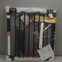 Cumbor 29.7-48" Baby Gate for Stairs, Mom's Choice Awards Winner-Dog Gate for Doorways, Auto Close Safety Pet Gate for Dogs Indoor, Easy Install Pressure Mounted Child Gate with Walk Thru Door, Black