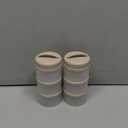 Termichy Stackable Formula Dispenser Portable Milk Powder Container, 2 Pack, Warm Grey