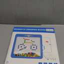 Large Magnetic Dots Board for Toddlers, Magnetic Drawing Board for Kids, Magnetic Dot Art with Magnetic Pen, Montessori Preschool Education Travel Toys for Kids Boys Girls Age 2 3 4 5 6 7 8 Years Old (Blue)