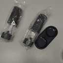 Electric Salt and Pepper Grinder Set Automatic Battery Pepper Mill Shakers Adjustable Coarseness Upgraded Larger Capacity with Led Home and Kitchen Appliances Birthday Gifts for Women Mom (Black/Black)