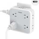 USB Wall Charger, Surge Protector Outlet Extender, TESSAN Outlet Splitter with USB C Charger Block, 8 AC Multiple Power Splitter Surge Protector for Office Home Kitchen Dorm Room