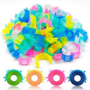 ZhXu Shuo 100pcs 5 Colors Sewing Bobbin Small Clips Bobbin Holder Clips Thread Clamps Sewing Tool for Thread Spool Organizing