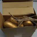 Mindsoft 8.2 ft Valentine's Day Vintage Gold Heart Garland Heart Shaped Hanging Ornaments Gold Wall Hanging Art Bedroom Decorations Gifts for Couples Bride Shower Wedding Anniversary Party Favors