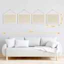 DOLLAR BOSS Bulletin Boards with Linen 1-Pack 16''X 12'' Double-Sided Cork Board for Walls Wood Framed Bulletin Boards, Small Pin Board for Home Kitchen Office Decorative Hanging 10 Pushpins