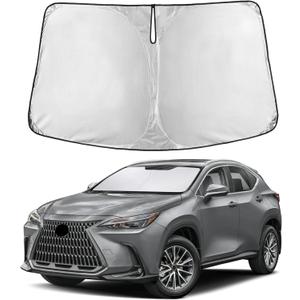 EcoNour Windshield Sunshade Compatible for Lexus NX 2022-2024 2025 2026, Sun Visor for Front Windshield & Window Sun Shade Cover, UV Heat Blocker & Protector, Car Accessories
