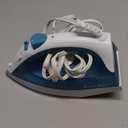 Sunbeam Compact Steam Iron, 1200 Watts, Non-Stick Soleplate, Powerful Shot of Steam, Horizontal or Vertical, Spray Mist, Precision Tip, White/Blue