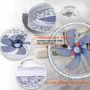 Low Profile Flush Mount Ceiling Fan with Light and Bluetooth Speaker, Smart Ceiling Fan with 6 Speeds, Reversible Airflow, APP/Remote Control for Bedroom
