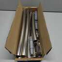 AmazerBath 20-84 Inches Arched Curved Shower Curtain Rod, Heavy Duty Shower Rod Rust Proof Bathroom Curtain Rod, Adjustable Telescoping Design Easy Segmented Installation, Need to Drill, Nickel