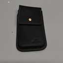 Topstache Leather Cell Phone Holster for iPhone 17/16/15 Pro Max & Plus - Magnetic Closure Cell Phone Case with Belt Clip - Leather Belt Pouch for Galaxy S25/S24/S23 Ultra & Plus, XL,Black