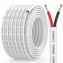 CONEPY 6 Gauge Marine Wire, 6/2 Duplex Marine Grade Cable, IP68 Waterproof/Oxygen-Free Tinned Copper Stranded PVC 6 AWG Wire for Boat, Automotive, RV, Solar, LED Strips (30FT)