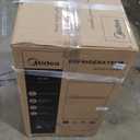 Midea WHD-113FB1 Double Door Mini Fridge with Freezer for Bedroom Office or Dorm with Adjustable Remove Glass Shelves Compact Refrigerator, 3.1 cu ft, Black