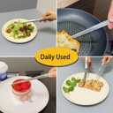 JETKONG 2 Pieces Extra-Long Tweezer Tongs 12-Inch Stainless Steel Tweezers Chef Tweezers (12" Point Tip-silver)