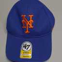 '47 MLB Team Color Home Basic MVP Adjustable Hat, Youth One Size Fits All (New York Mets Blue)