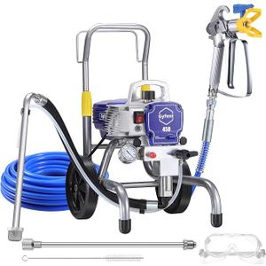 450 Airless Paint Sprayer, 3300 Psi, 0.47 Gpm, 900W
Adjustable Pressure, Up To 55% Less Overspray, For Interior And Exterior Painting, 50 Ft Hose, Water- And Oil-Based Paints
