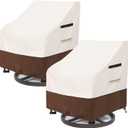 Patio Chair Covers Waterproof Patio Furniture Covers, 40W x 40D x 38H Inches Swivel Outdoor Chair Cover 2 Pack -Beige