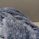 Bedsure Velvet Quilt King Size Set - 108"x96" Lightweight Velvet Comforter King, Oversized Luxury Bedspread Coverlet, Ultra-Soft Bedding Set with 2 Pillow Shams for All Season, Blue