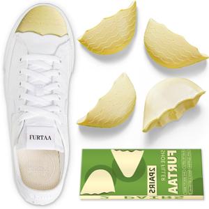 Shoe Filler Insert for Loose Shoe,Toe Cushion Fillers Make Shoes Fit for All Day Pain Relief and Comfort,Shoe Inserts for Men and Women. (Beige, M:One Size Too Big)