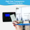 50Pack Extra Thick ID Card Name Badge Holder Heavy Duty Waterproof Clear Plastic PVC Vertical Sleeve Pocket Resealable 4.6x3.82inch