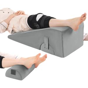 ROYALAY Knee Replacement Pillow, Leg Pillow for Knee Surgery Recovery with Different Height, Leg Surgery Recovery Equipment for Hip Foot Ankle, Single