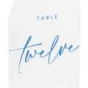 JINMURY 10 Pack Frosted Acrylic Arch Sign with Stand | 5x7 Inch Blank Frosted Acrylic Table Sign with Base, DIY Arch Wedding Signage Table Numbers, Events & Parties