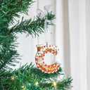 Christmas Letter Ornaments, Letter Ornaments for Xmas Tree,Hanging Christmas Ornament Gift for Mother Friends Sister Wife Grandma Women Men (Gingerbread Man)