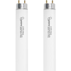 18 Inch F15T8/WW Fluorescent Light Bulbs, 3000K Warm White, T8 15 Watts Replacement Bulbs, Fluorescent Tube for Counter and Cabinet Fixture, G13 Base - 2 Pack