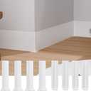 Duzzy 6" High Self-Adhesive Baseboard Corner Blocks, 4 Inside + 4 Outside PVC Corners Pieces Suitable for Baseboard Molding Trim (White)