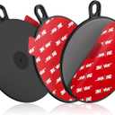 Dashboard Pad Mounting Disk for Suction Cup, 95mm (3.74") Heat Resistant Adhesive Disc for Dash Camera Windshield Holder, GPS, Tablet, Car Phone Bracket Base with Sticky Adhesion Replacement 3 Pack