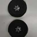 Supacaz Super Sticky Kush Single Color Handlebar Tape, Black (One Size, BLACK + ANO BLACK PL)