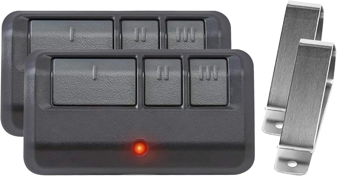 2 for 893MAX 893LM Universal LiftMaster Garage Door Opener Remote, (2Pack Visor Type)