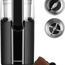 SHARDOR Coffee Grinder Electric, Spice Grinder Electric, Herb Grinder, Grinder for Coffee Bean Spices and Seeds with 2 Removable Stainless Steel Bowls, Black