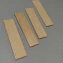 4PCS Unfinished Basswood Blocks for Crafts, Wood Craft Panels for Art, Engraving, Painting, DIY Projects, Chip Carving, Fretwork (7.87 x 1.96 x 0.39 in)