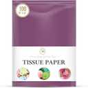 Plum Purple Gift Wrapping Tissue Paper for Gift Packaging, Floral, Birthday, Christmas, Halloween, DIY Crafts and More 15" X 20" 100 Sheets