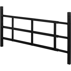 Segal 9179775 16 in, Carbon Steel, Black, Fixed 3-Bar Window Grill, 15-1/4 in.H x 23-1/2 in-38 in.W