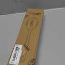 Kitchen Wooden Cooking Spoon, Solid Acacia Wood Serving Spoons for Mixing Stirring, Nonstick Kitchen Utensils Tableware Ladle Scoop for Soup Stews Salad Pasta Sauce Chili (2 Pieces)