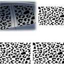 2PCS Leopard Cheetah Car Rear Quarter Window Sticker Decal, Waterproof Vinyl Auto Side Window Sticker with Installation Tool, Universal Matte Vehicle Exterior Decoration Decal (Leopard)