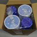 Zopeal 200 Pcs Plastic Cup Bulk 18 oz Disposable Tumblers Wedding Hard Plastic Party Wine Cups Fancy Beverage Drinking Soda Cocktail Glasses for Wedding Birthday Christmas(Blue)