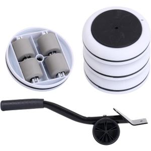 Heavy Duty Furniture Lifter 4 Appliance Roller 440 LBS Load Capacity Wheels + Adjustable Lifting Tool Lever Suitable Easy Safe Moving Sofas Couch Washer Dryer Refrigerator Bed (Slider)