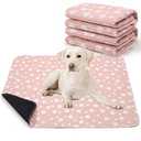 Washable Pee Pad for Dogs of 2Pack Reusable Puppy Non-Slip Pet Training Pads（Pink,36*48"）