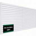 Slat Wall Paneling 4x8 ft Garage Organizer Storage Systems, Heavy Duty PVC Slatwall Panels for Garage Organizer Product, PVC Wall Mounted Tool Storage Slate Board for Home and Workshop (White)