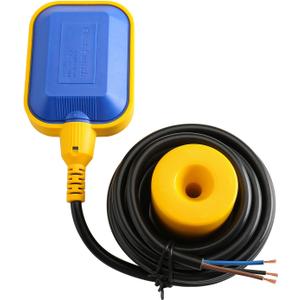 Baomain 4M 13ft Cable Float Switch, Water Level Controller, for Tank Pump, Water Tank or Sewage System On Auto Pilot, with Counterweight