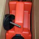 Portable Tank with Locking Mounting Upgraded Bracket Mounting 5L / 1.3 Gallon Fits for Car Motorcycle SUV ATV UTV/U bolt for 1" Tube (With Locking)