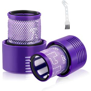 V10 Replacement Filters Compatible for Dyson V10 Cyclone Series, V10 Animal, V10 Absolute, V10 Total Clean, V10 Motorhead, SV12, SV27 Part No. 969082-01