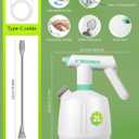 Uten Cordless Electric Sprayer - 2L Rechargeable Electric Spray Bottle, Power Display, Extended Nozzle for Hard-to-Reach Areas, Multi-Use for Cleaning, Watering, Disinfecting