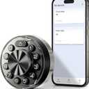 Veise Smart Deadbolt with App Control, 6-in-1 Keyless Entry Door Lock with 2 Keys, Electronic Digital Keypad for Front Door, Auto Lock, Waterproof, Easy Installation, Silver