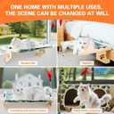 Cat Window Perch for Large Cats Inside, Sturdy Cat Window Hammock Seat with Cooling Mat, Adjustable Cats Platform Bed Shelf Fits Windowsill, Bedside, Desk, Drawers and Cabinet