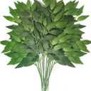 20Pcs Italian Ruscus Greenery Stems 18" Artificial Silk Greenery Leaves for DIY Bouquet Filler Table Centerpieces Home Indoor Decor