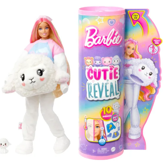 Barbie Cutie Reveal Cozy Cute Tees Doll Lamb