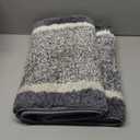 Pauwer 2 Piece Non Slip Bath Mats, Absorbent Shower Rugs for Bathroom Floor, Tub and Shower (18"x26"+18"x48", Dark Grey)