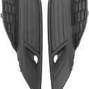 Driver and Passenger Side Pair Black Fog Light Covers Replacement for Honda CR-V 2015-2016 71109T1WA10 71104T1WA10